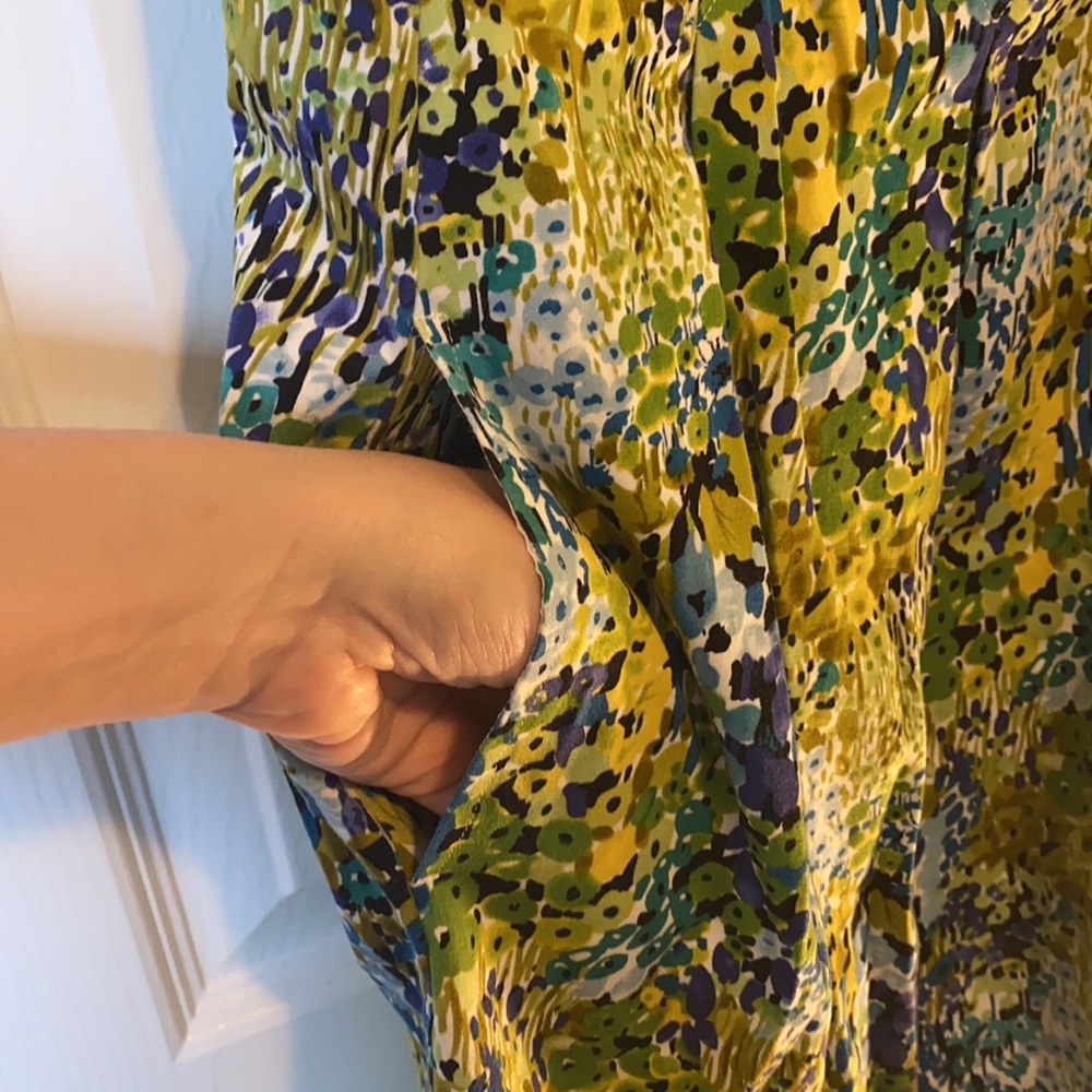 Nine West Floral Dress w/ Pockets size 6 - Picture 2 of 11
